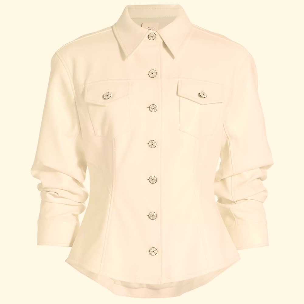 Cinq a Sept Scrunched Canyon Corduroy Jacket Sz 12 - Picture 2 of 14